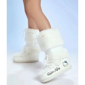 Forever 21 Hello Kitty Faux Fur Boots